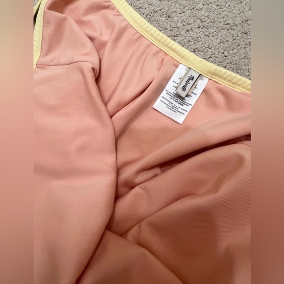 Madewell Yellow Ribbed One Piece Swimsuit - Picture 6 of 7